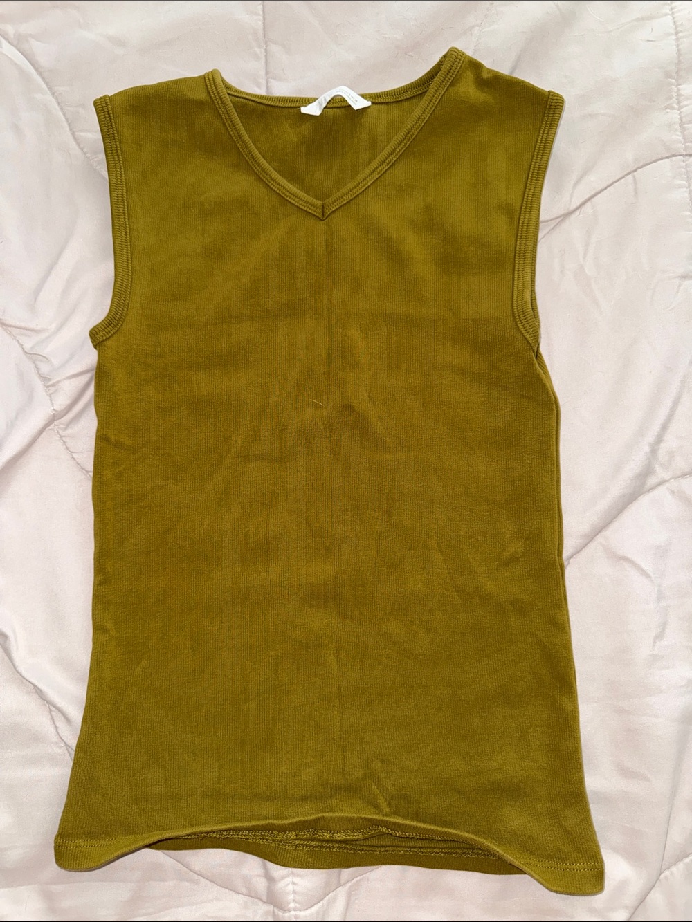 Zara olive sleeveless top